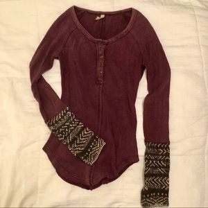 Free People Henley Sweater XS